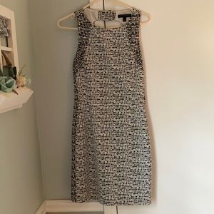 Banana Republic Black and white print dress